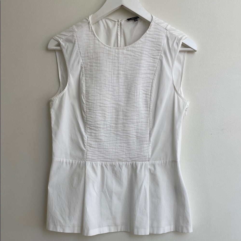 Raoul Short Sleeve Pleated Top. Size 10.